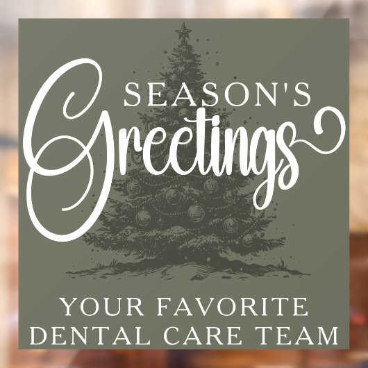 会社カスタマイズプロフェッショナルビジネスのクリスマス ウィンドウサイン (シート2)