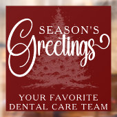 会社カスタマイズプロフェッショナルビジネスのクリスマス ウィンドウサイン (シート2)