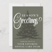 会社カスタマイズプロフェッショナルビジネスのクリスマス シーズンカード (正面)