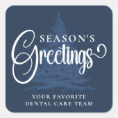 会社カスタマイズプロフェッショナルビジネスのクリスマス スクエアシール (正面)