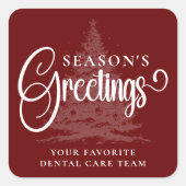 会社カスタマイズプロフェッショナルビジネスのクリスマス スクエアシール (正面)