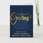 会社カスタマイズプロフェッショナルビジネスのクリスマス 箔シーズンカード (正面)