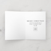 会社カスタマイズプロフェッショナルビジネスのクリスマス 箔シーズンカード (内側レイダウン)