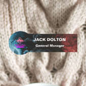 会社カスタマイズ職員のメタリックネームバッジ 名札