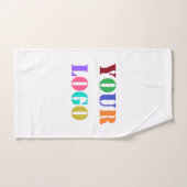 会社カスタムのバスタオルのビジネスロゴ バスタオルセット (ハンドタオル)