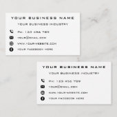 会社カスタムのパーソナライズされた業務 コーリングカード (正面/裏面)