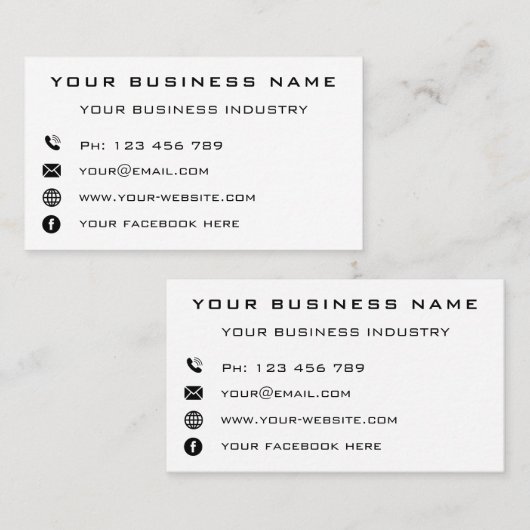 会社カスタムのパーソナライズされた業務 コーリングカード (正面/裏面)