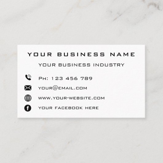 会社カスタムのパーソナライズされた業務 コーリングカード (正面)