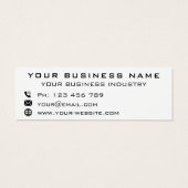 会社カスタムのプロモーションビジネスプロファイルカード (裏面)