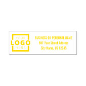 会社カスタムのロゴの住所 セルフインキングスタンプ (デザイン)