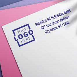 会社カスタムのロゴの住所 セルフインキングスタンプ