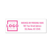 会社カスタムのロゴの住所 セルフインキングスタンプ (デザイン)