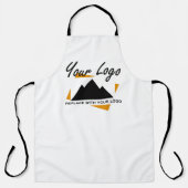 会社カスタムのロゴを追加するデザイン エプロン (正面)