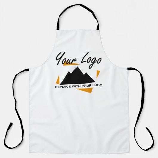 会社カスタムのロゴを追加するデザイン エプロン (正面)