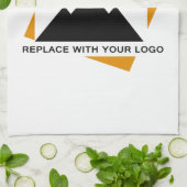 会社カスタムのロゴを追加するデザイン キッチンタオル (折り畳み)