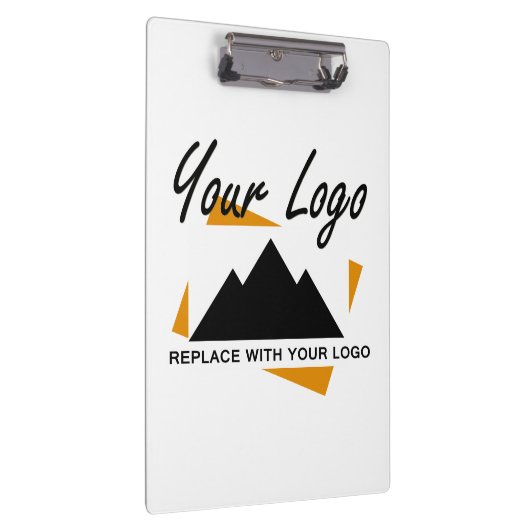 会社カスタムのロゴを追加するデザイン クリップボード (右)