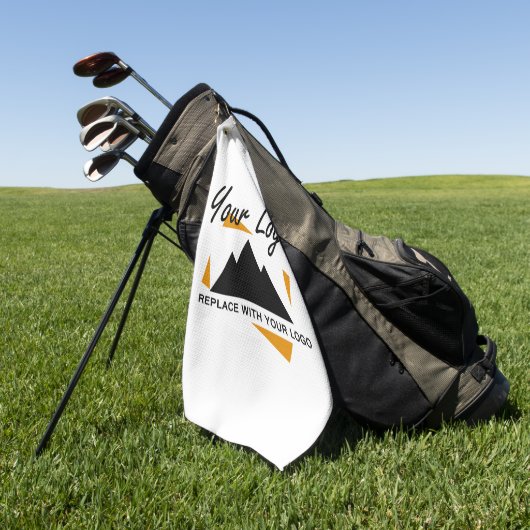 会社カスタムのロゴを追加するデザイン ゴルフタオル (グリーン)