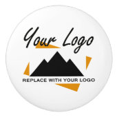 会社カスタムのロゴを追加するデザイン セラミックノブ (正面)