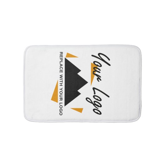 会社カスタムのロゴを追加するデザイン バスマット (正面)