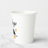 会社カスタムのロゴを追加するデザイン 紙コップ (左)