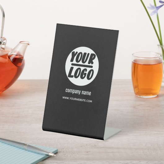 会社カスタムのロゴプロモーションシックモダン 台座サイン (インサイチュ)