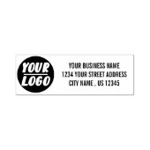 会社カスタムのロゴ差出人住所 セルフインキングスタンプ (デザイン)