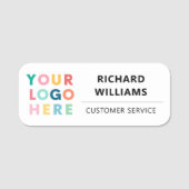 会社カスタムのロゴ従業員の磁気 名札 (正面)