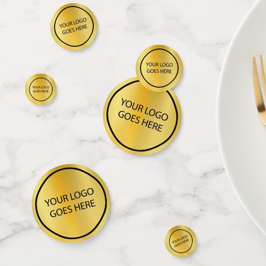 会社カスタムのロゴ金ゴールド コンフェッティ