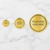 会社カスタムのロゴ金ゴールド コンフェッティ (裏面)