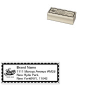 会社カスタムのロシンプルゴと住所ビジネスの ラバースタンプ (押印)