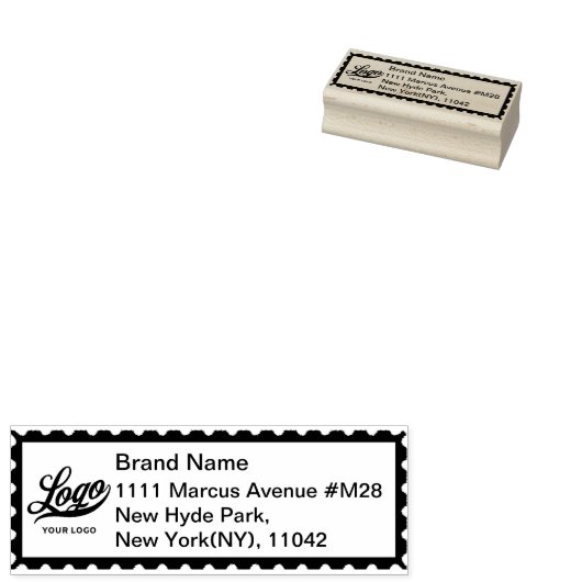 会社カスタムのロシンプルゴと住所ビジネスの ラバースタンプ (押印)