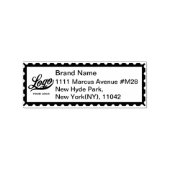 会社カスタムのロシンプルゴと住所ビジネスの ラバースタンプ (インプリント)