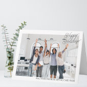 会社カスタムの写真ロゴビジネスクリスマス2024 カード