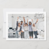 会社カスタムの写真ロゴビジネスクリスマス2024 シーズンカード (正面)