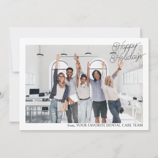 会社カスタムの写真ロゴビジネスクリスマス2024 シーズンカード (正面)