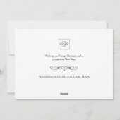 会社カスタムの写真ロゴビジネスクリスマス2024 シーズンカード (裏面)