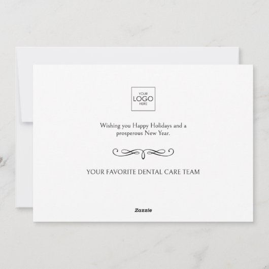 会社カスタムの写真ロゴビジネスクリスマス2024 シーズンカード (裏面)