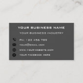 会社カスタムの業務パーソナライズされた情報 コーリングカード (裏面)