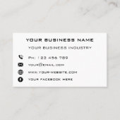 会社カスタムの業務パーソナライズされた情報 コーリングカード (正面)