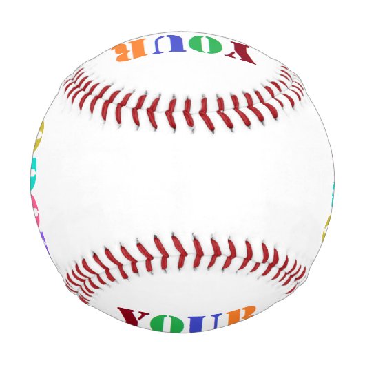 会社カスタムの野球ギフトのビジネスロゴ 野球ボール (裏面)