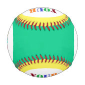 会社カスタムの野球ロゴ 野球ボール (裏面)