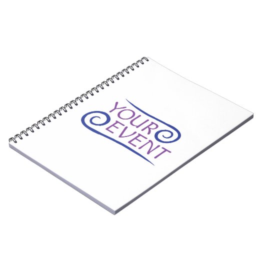 会社カスタムイベントロゴ付きスパイラルノートブック ノートブック (左側)