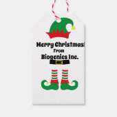 会社カスタムクリスマスクライアント/従業員ギフト ギフトタグ (正面)