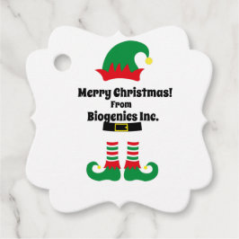 会社カスタムクリスマスクライアント/従業員ギフト フェイバータグ