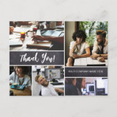 会社カスタムスタッフフォトコラージュ ポストカード (正面)