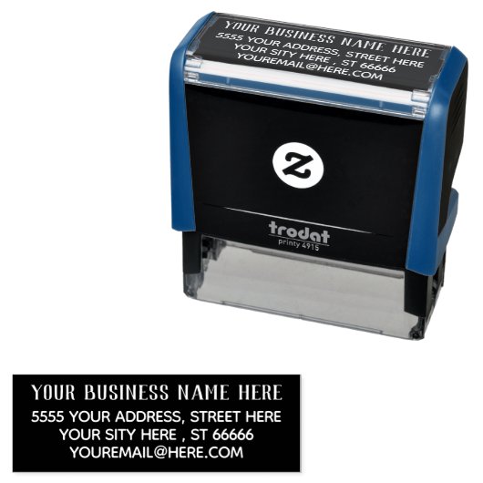 会社カスタムスタンプの勤務先アドレス セルフインキングスタンプ (インサイチュ)