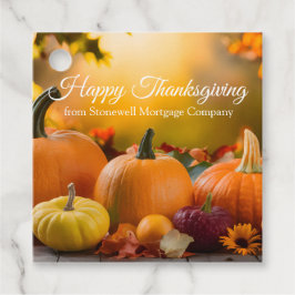 会社カスタムハッピーサンクスギビングカボチャパーティー フェイバータグ