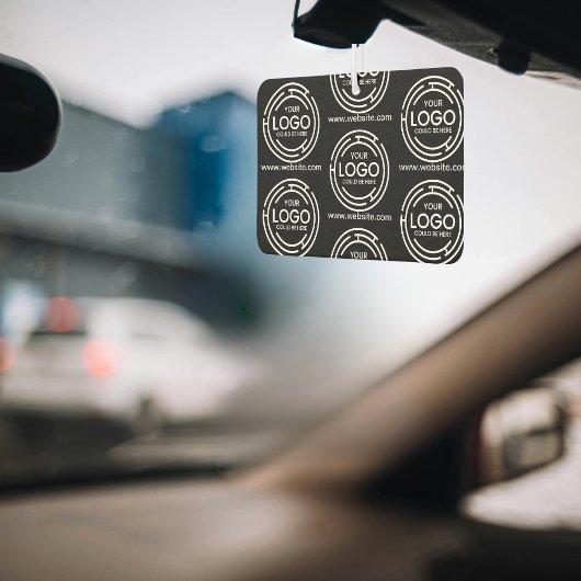 会社カスタムブランドのビジネスロゴ黒 カーエアーフレッシュナー