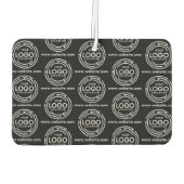 会社カスタムブランドのビジネスロゴ黒 カーエアーフレッシュナー (裏面)