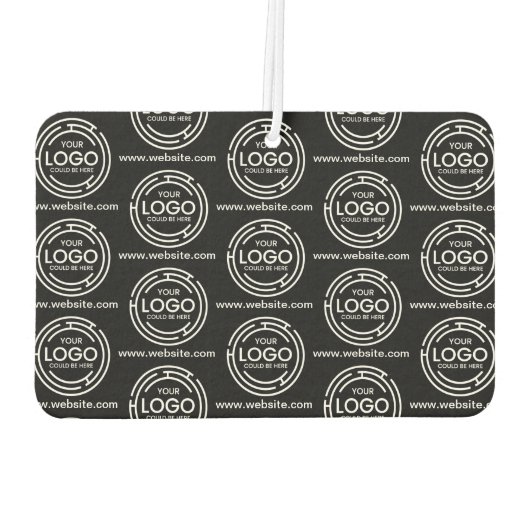 会社カスタムブランドのビジネスロゴ黒 カーエアーフレッシュナー (裏面)